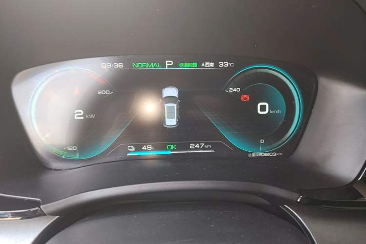 Used BYD Song PLUS New Energy 2021 EV Deluxe Model Instrument Cluster