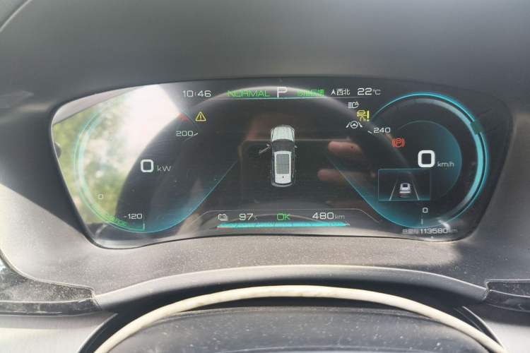 Used BYD Song PLUS New Energy 2021 EV Deluxe Model Odometer Close Up