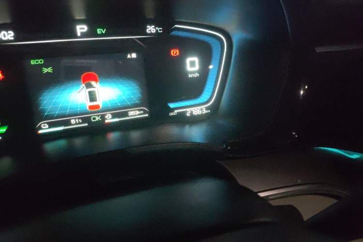 Used BYD Song PLUS New Energy 2021 DM-i 110KM Flagship Model Odometer Close Up