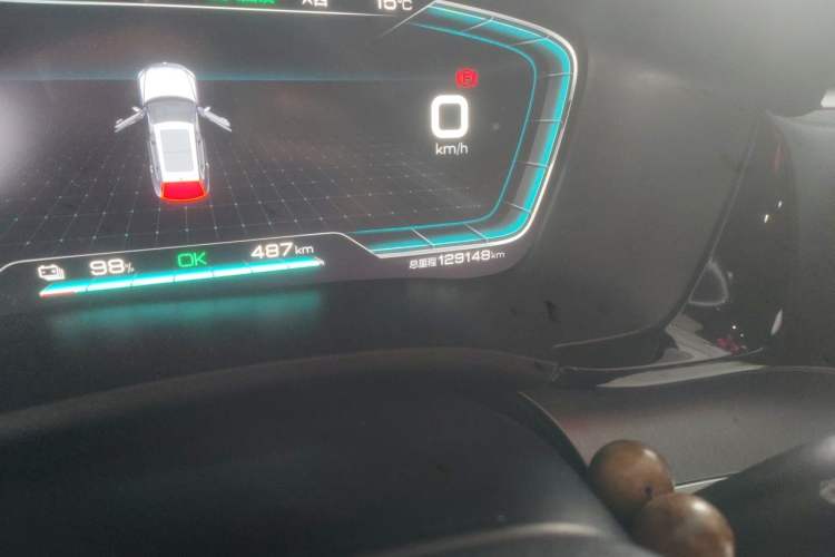 Used BYD Song PLUS New Energy 2021 EV Deluxe Model Odometer Close Up