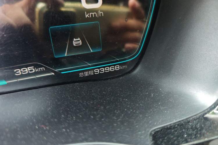 Used BYD Song PLUS New Energy 2021 DM-i 110KM Flagship PLUS Odometer Close Up