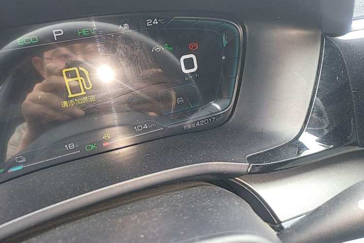 Used BYD Song PLUS New Energy 2021 DM-i 51KM Prestige Model Odometer Close Up