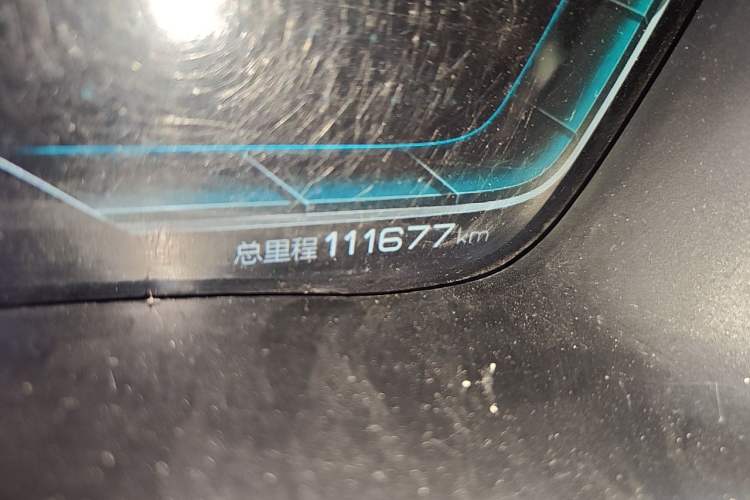 Used BYD Song PLUS New Energy 2021 EV Deluxe Model Odometer Close Up