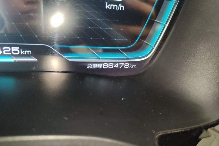 Used BYD Song PLUS New Energy 2021 EV Deluxe Model Odometer Close Up