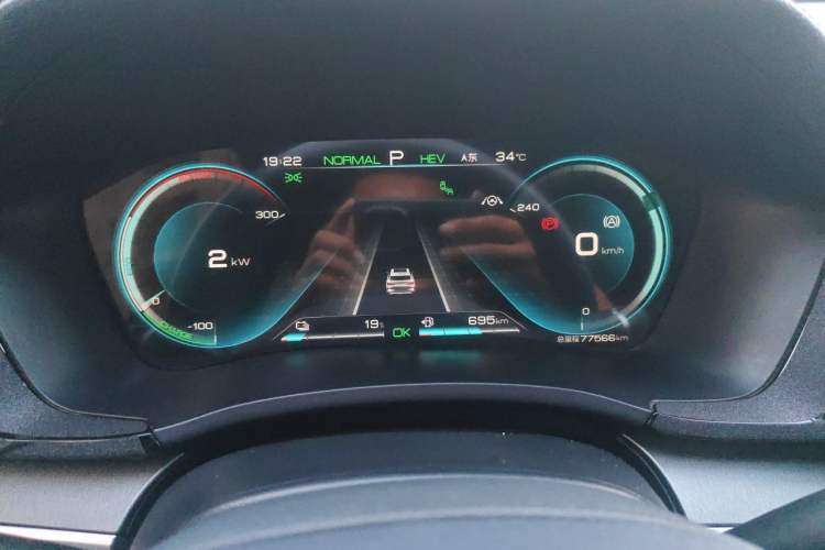 Used BYD Song PLUS New Energy 2021 DM-i 51KM Prestige Model Odometer Close Up