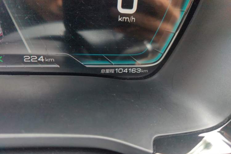 Used BYD Song PLUS New Energy 2021 EV Flagship Model Odometer Close Up