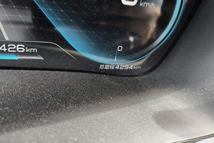 Used BYD Song PLUS New Energy 2021 EV Flagship Model Odometer Close Up