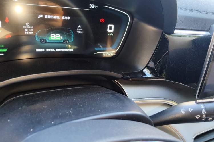 Used BYD Song PLUS New Energy 2021 DM-i 110KM Flagship Model Odometer Close Up