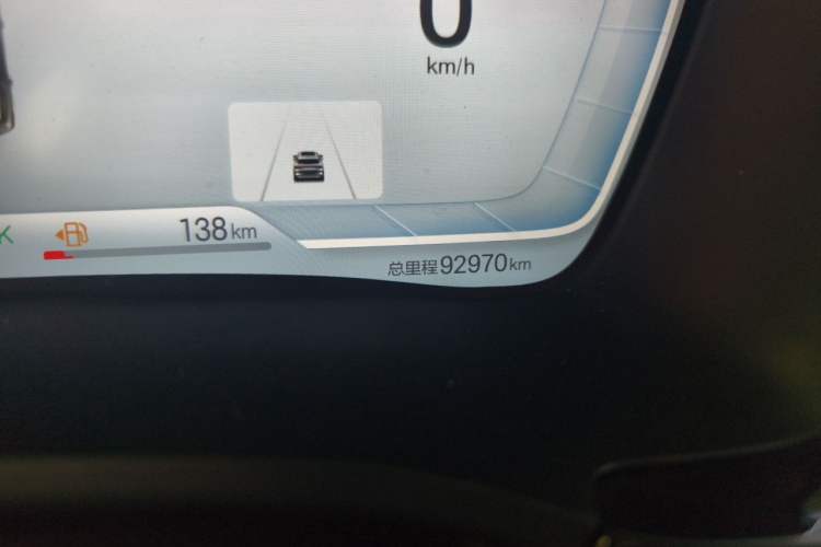 Used BYD Song PLUS New Energy 2021 DM-i 110KM Flagship PLUS Odometer Close Up