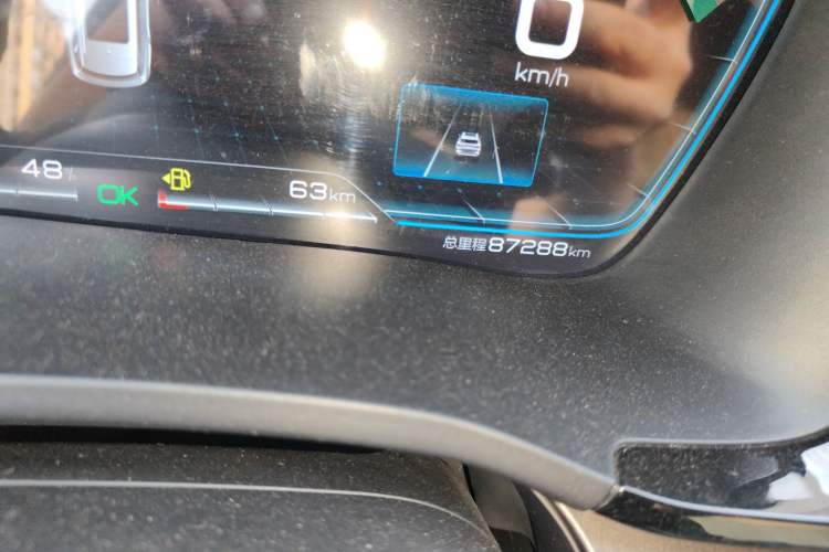 Used BYD Song PLUS New Energy 2021 DM-i 51KM Prestige Model Odometer Close Up