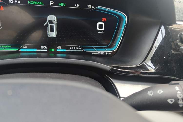 Used BYD Song PLUS New Energy 2021 DM-i 110KM Flagship Model Odometer Close Up