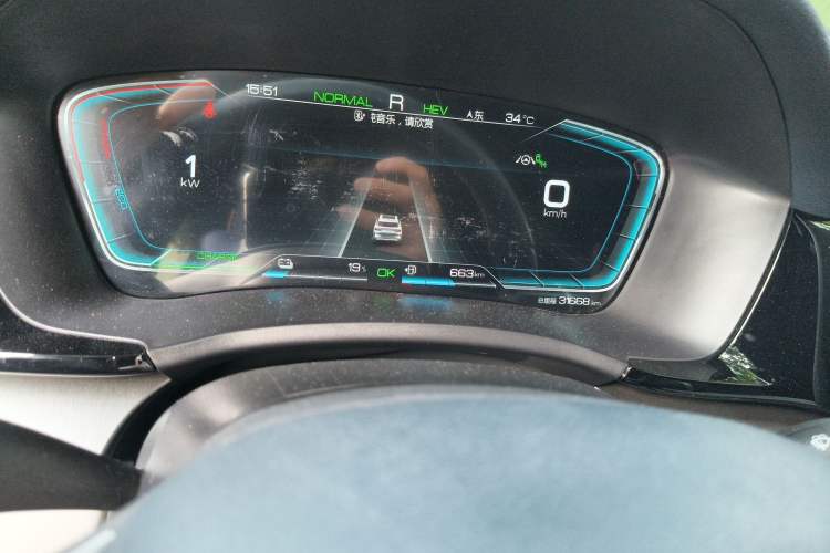 Used BYD Song PLUS New Energy 2021 DM-i 51KM Prestige Model Odometer Close Up
