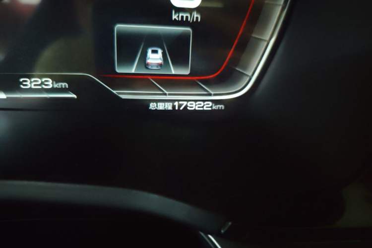 Used BYD Song PLUS New Energy 2021 EV Flagship Model Odometer Close Up