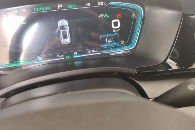 Used BYD Song PLUS New Energy 2021 DM-i 51KM Prestige Model Odometer Close Up