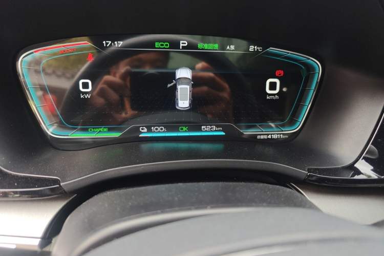 Used BYD Song PLUS New Energy 2021 EV Deluxe Model Odometer Close Up