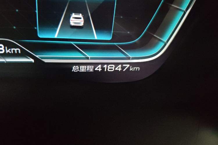 Used BYD Song PLUS New Energy 2021 DM-i 51KM Prestige Model Odometer Close Up