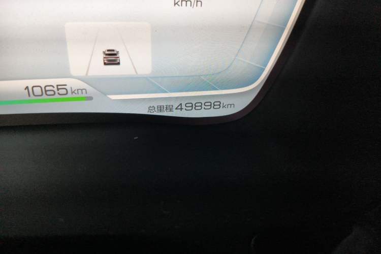 Used BYD Song PLUS New Energy 2021 DM-i 100KM Four-Wheel Drive Flagship PLUS Odometer Close Up