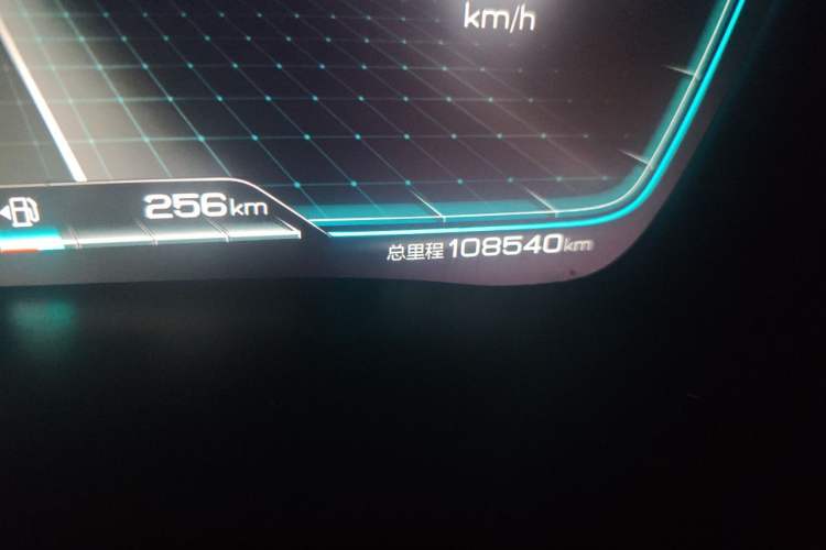 Used BYD Song PLUS New Energy 2021 DM-i 110KM Flagship PLUS Odometer Close Up