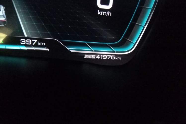 Used BYD Song PLUS New Energy 2021 EV Deluxe Model Odometer Close Up