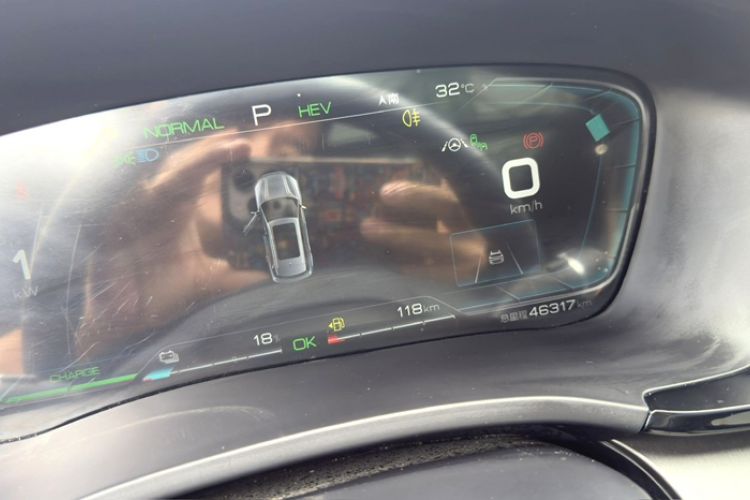 Used BYD Song PLUS New Energy 2021 DM-i 51KM Prestige Model Odometer Close Up