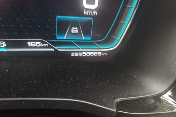 Used BYD Song PLUS New Energy 2021 DM-i 51KM Prestige Model Odometer Close Up