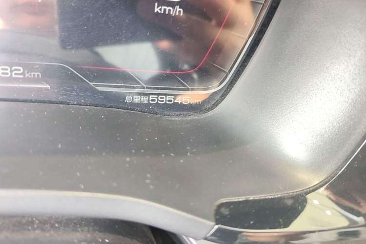 Used BYD Song PLUS New Energy 2021 EV Flagship Model Odometer Close Up