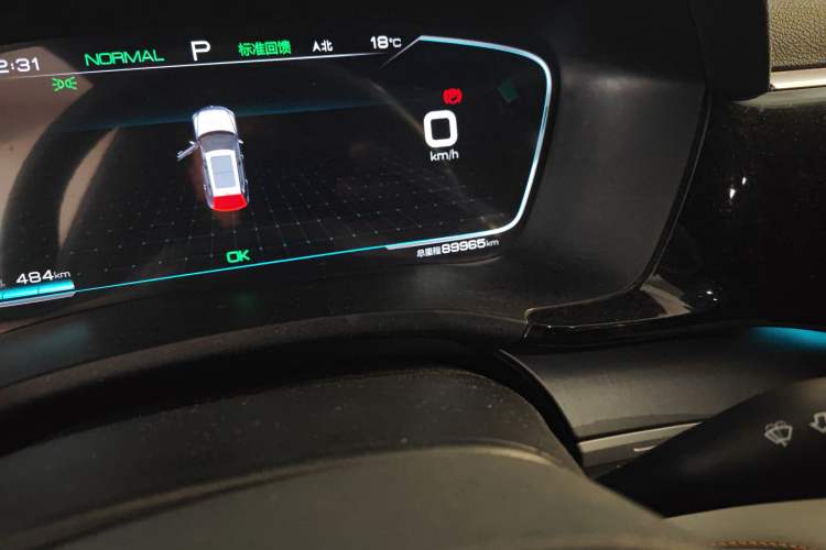 Used BYD Song PLUS New Energy 2021 EV Deluxe Model Odometer Close Up