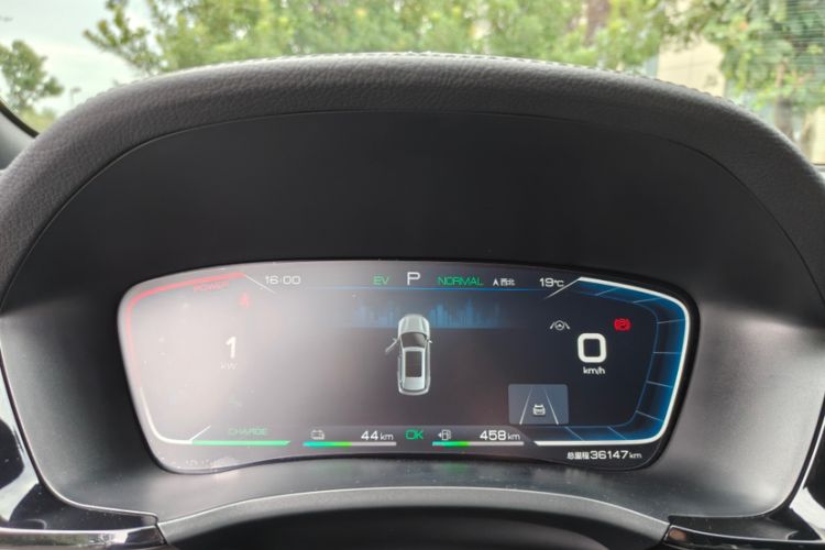 Used BYD Song PLUS New Energy 2021 DM-i 100KM Four-Wheel Drive Flagship PLUS Odometer Close Up