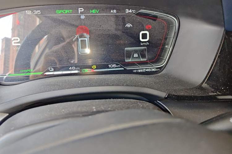 Used BYD Song PLUS New Energy 2021 DM-i 51KM Prestige Model Odometer Close Up