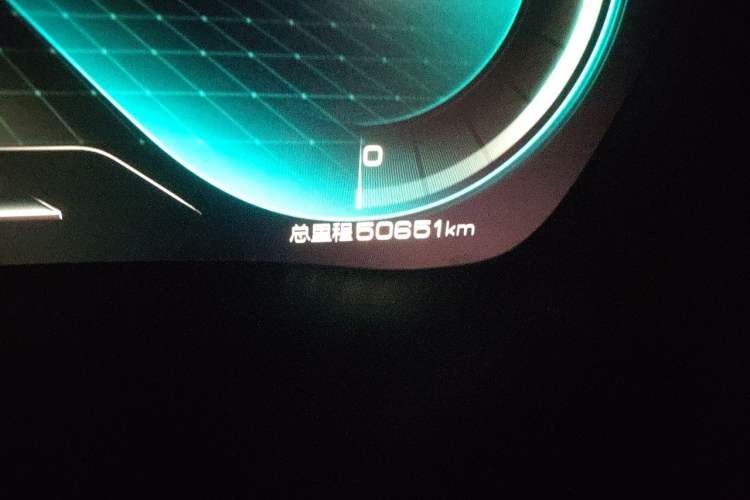 Used BYD Song PLUS New Energy 2021 EV Flagship Model Odometer Close Up