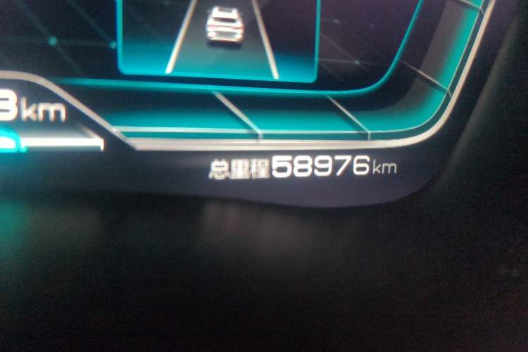 Used BYD Song PLUS New Energy 2021 DM-i 110KM Flagship PLUS Odometer Close Up