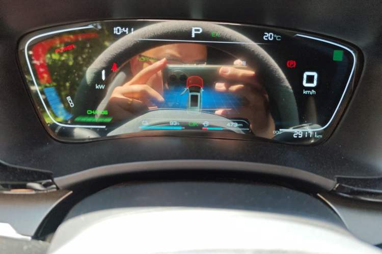 Used BYD Song PLUS New Energy 2021 DM-i 110KM Flagship Model Odometer Close Up