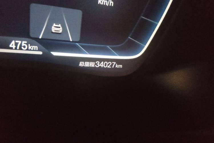 Used BYD Song PLUS New Energy 2021 DM-i 110KM Flagship PLUS Odometer Close Up