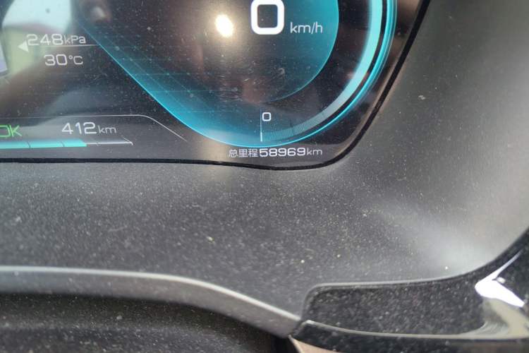 Used BYD Song PLUS New Energy 2021 EV Deluxe Model Odometer Close Up