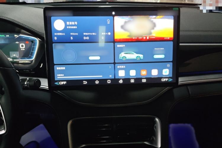 Used BYD Song PLUS New Energy 2021 DM-i 100KM Four-Wheel Drive Flagship PLUS Audio And AC Panel