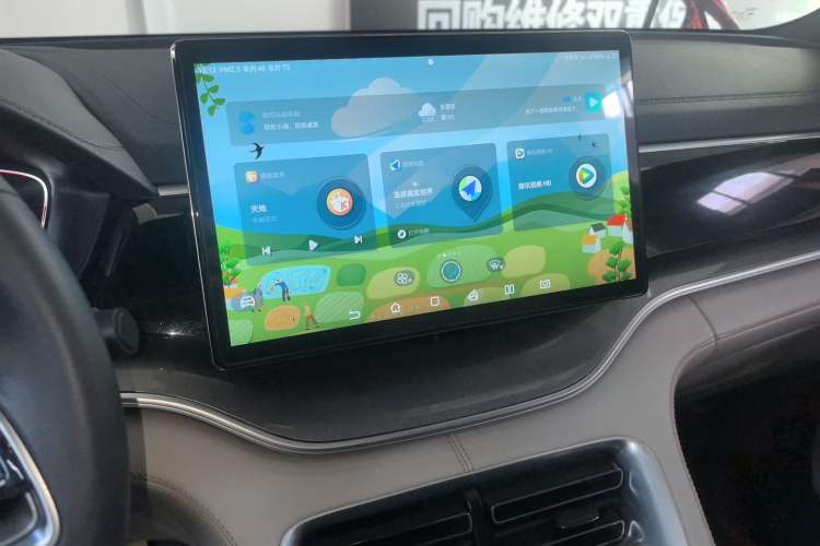 Used BYD Song PLUS New Energy 2021 EV Flagship Model Audio And AC Panel