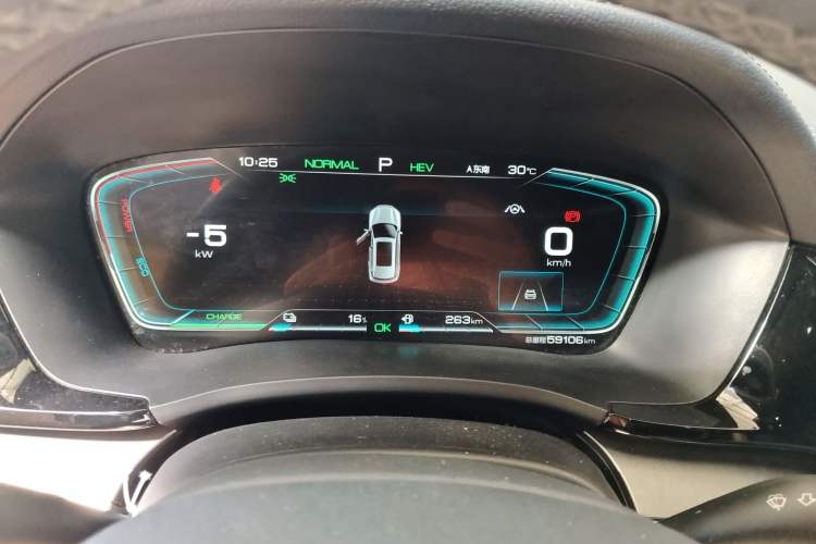 Used BYD Song PLUS New Energy 2021 DM-i 51KM Prestige Model Odometer Close Up