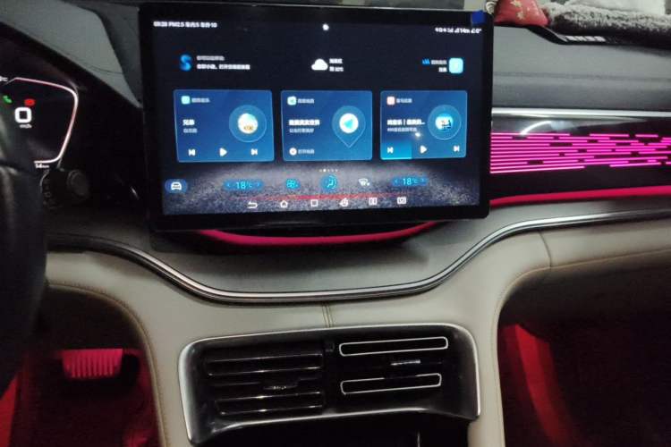 Used BYD Song PLUS New Energy 2021 EV Flagship Model Audio And AC Panel