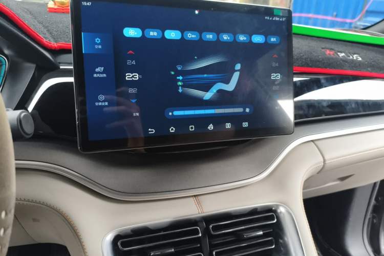 Used BYD Song PLUS New Energy 2021 DM-i 51KM Prestige Model Audio And AC Panel