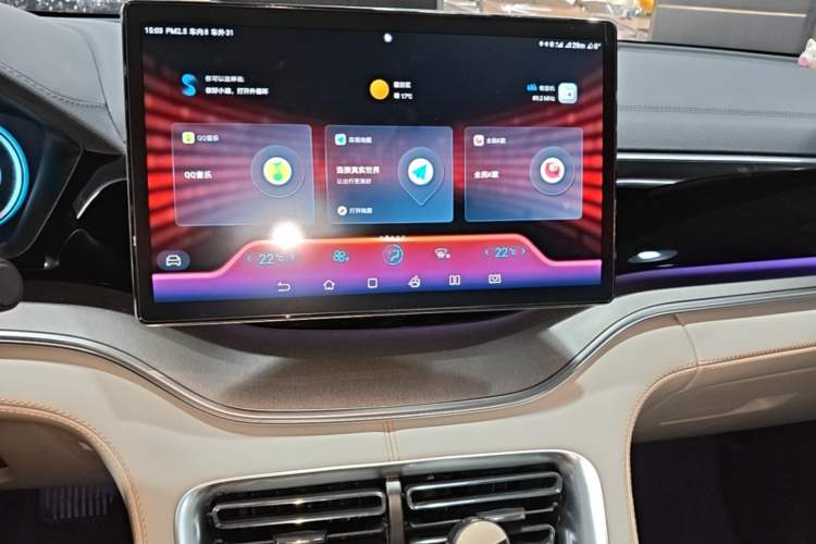 Used BYD Song PLUS New Energy 2021 DM-i 110KM Flagship PLUS Audio And AC Panel