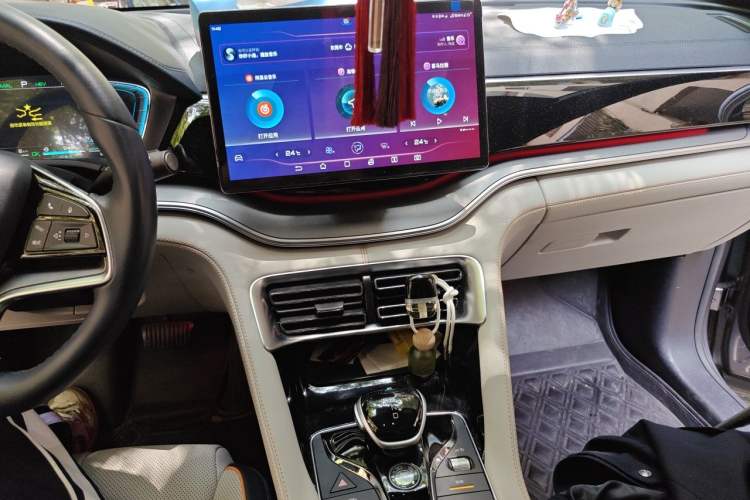 Used BYD Song PLUS New Energy 2021 DM-i 51KM Prestige Model Audio And AC Panel