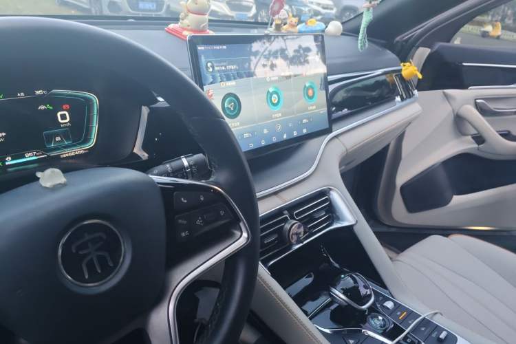 Used BYD Song PLUS New Energy 2021 DM-i 110KM Flagship PLUS Audio And AC Panel
