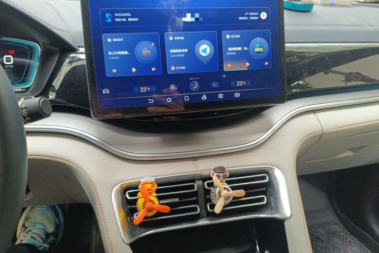 Used BYD Song PLUS New Energy 2021 DM-i 51KM Prestige Model Audio And AC Panel
