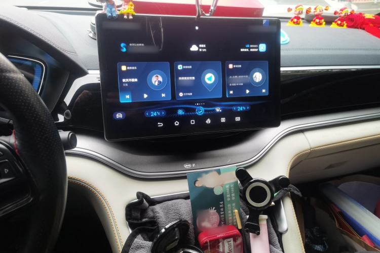 Used BYD Song PLUS New Energy 2021 DM-i 110KM Flagship Model Audio And AC Panel