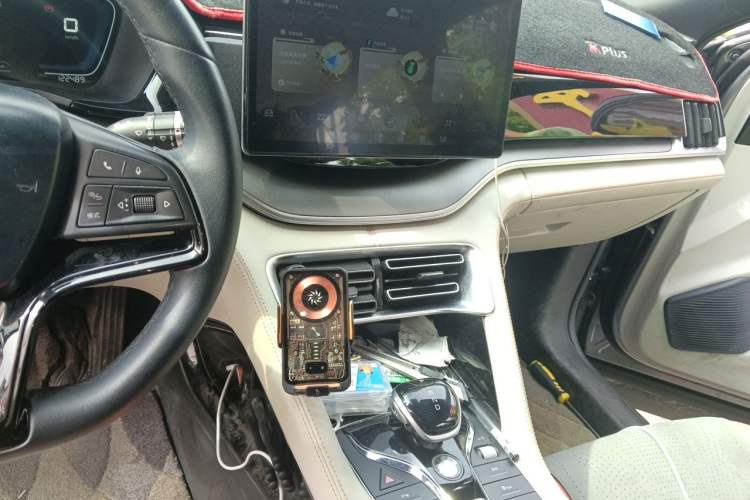 Used BYD Song PLUS New Energy 2021 DM-i 110KM Flagship Model Audio And AC Panel