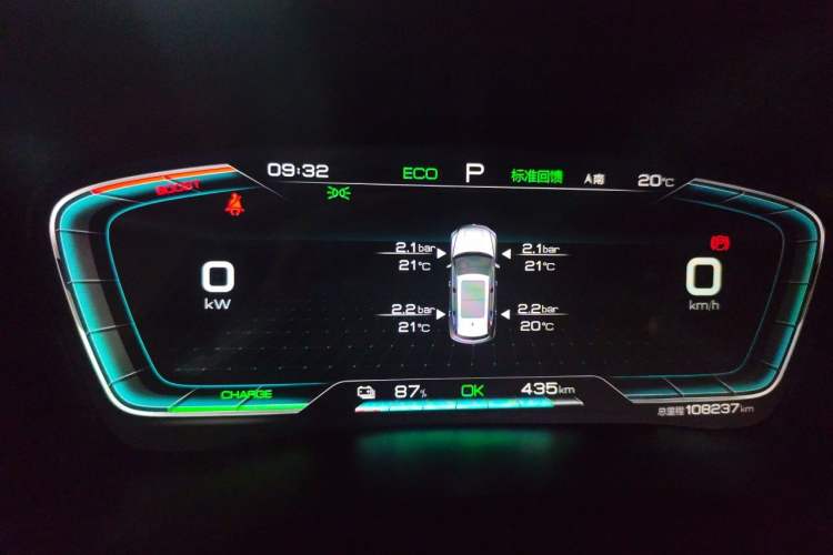 Used BYD Song PLUS New Energy 2021 EV Deluxe Model Instrument Cluster