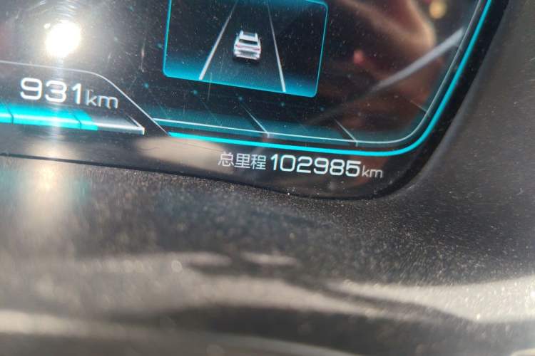 Used BYD Song PLUS New Energy 2021 DM-i 51KM Prestige Model Odometer Close Up