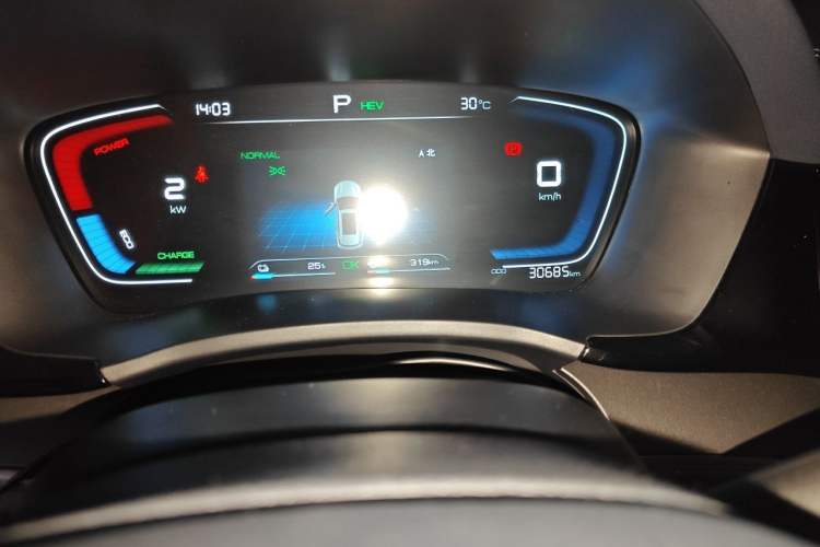 Used BYD Song PLUS New Energy 2021 DM-i 110KM Flagship Model Odometer Close Up