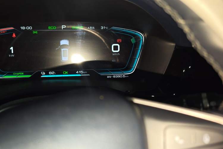 Used BYD Song PLUS New Energy 2021 EV Deluxe Model Odometer Close Up