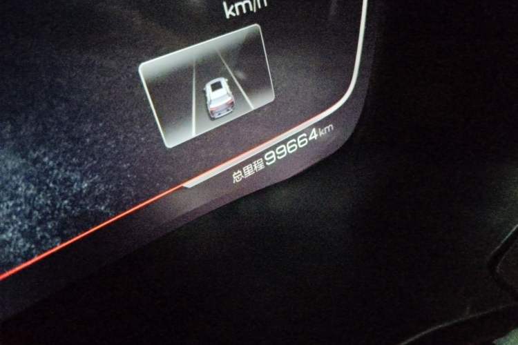 Used BYD Song PLUS New Energy 2021 EV Flagship Model Odometer Close Up